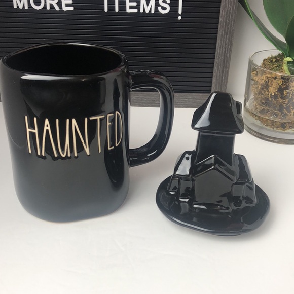 New Rae Dunn HAUNTED mug with topper - Picture 8 of 10